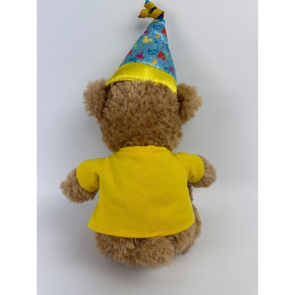 Walt Disney Parks Happy Birthday Duffy Bear  Shirt Hat 17” Stuffed Animal Plush - Picture 4 of 10